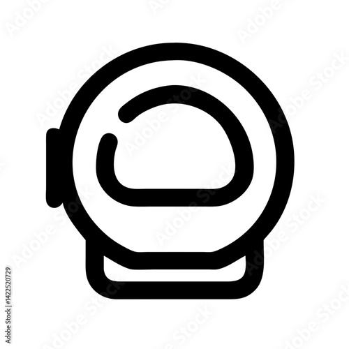 astronaut helmet icon  flat vector icon