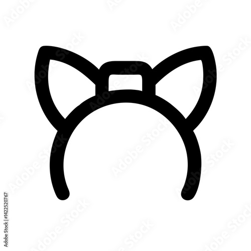 headband icon flat vector icon