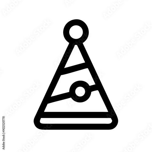 party hat icon  flat vector icon