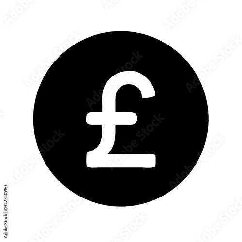 pound glyph icon  flat vector icon