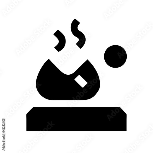 ashes icon  flat vector icon