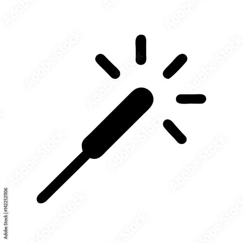 sparkler icon  flat vector icon
