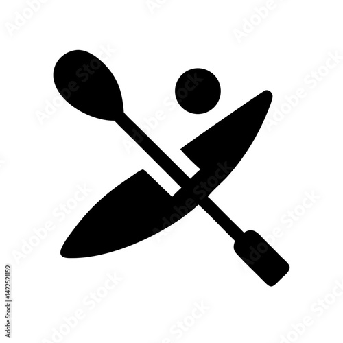 paddler icon flat vector icon