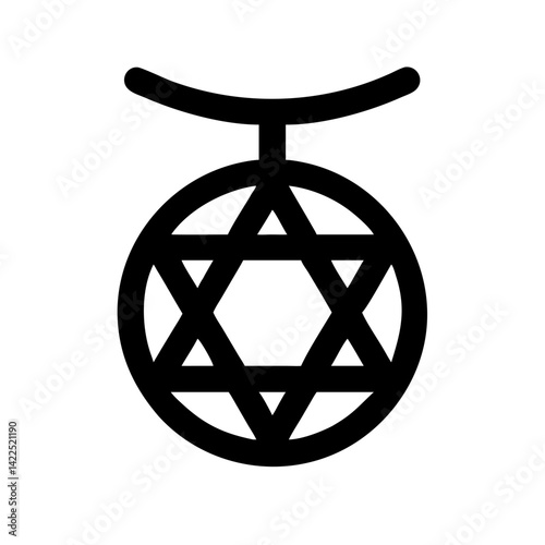 amulet icon  flat vector icon