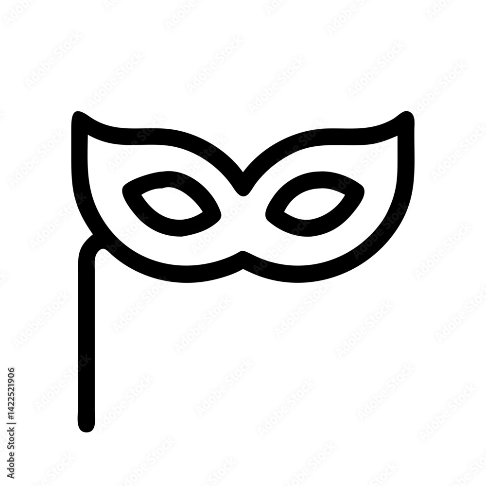 party mask icon flat vector icon party mask icon flat vector icon