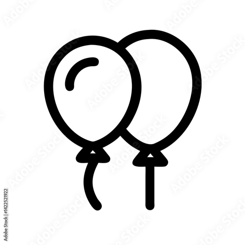 balloons icon  flat vector icon