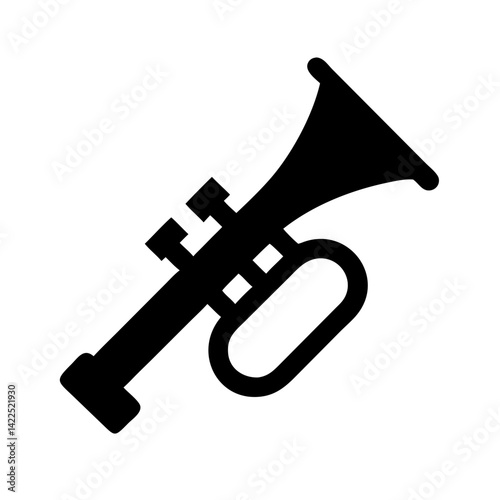 trumpet icon  flat vector icon