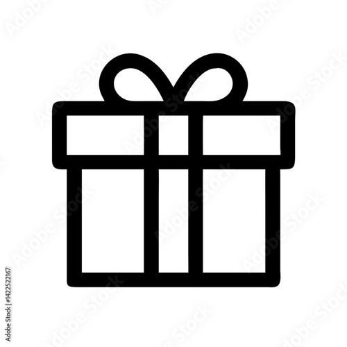 gift icon  flat vector icon