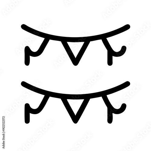 garland icon  flat vector icon