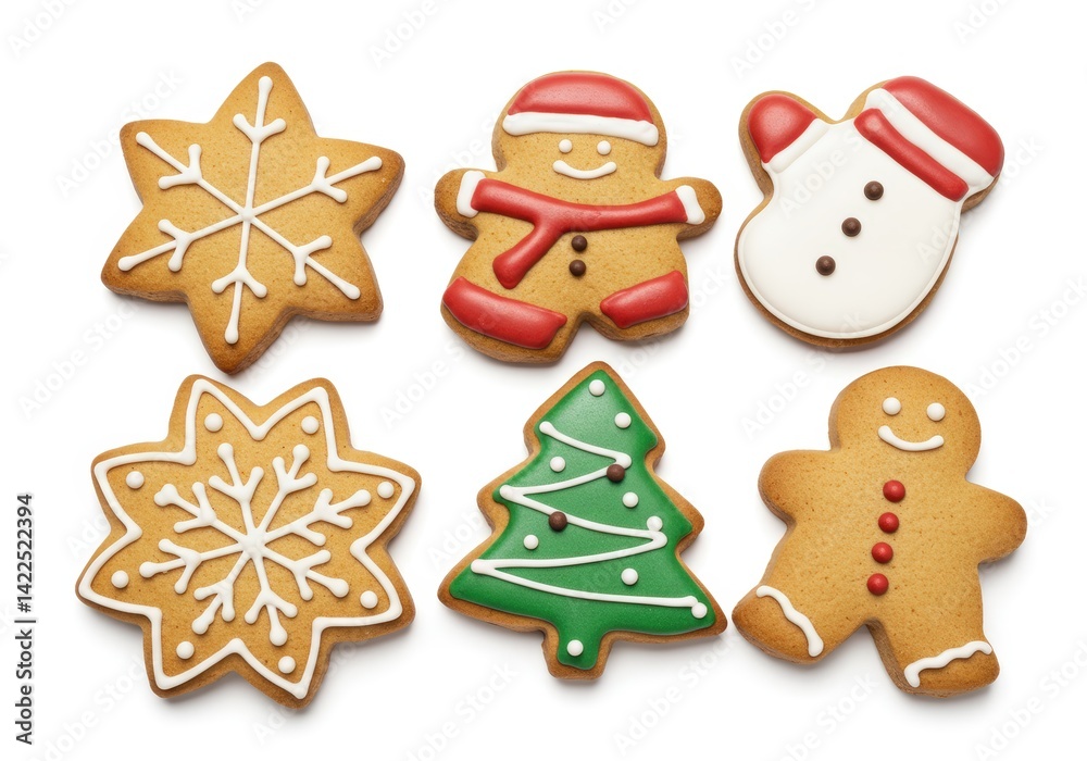 Christmas cookies isolated on a white Christmas cookies isolated on a white