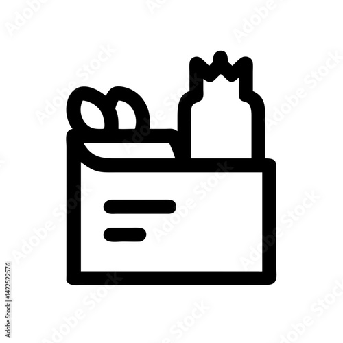 grocery icon  flat vector icon