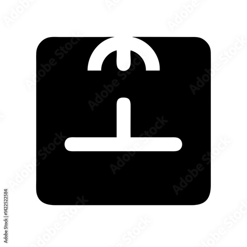 scale icon  flat vector icon