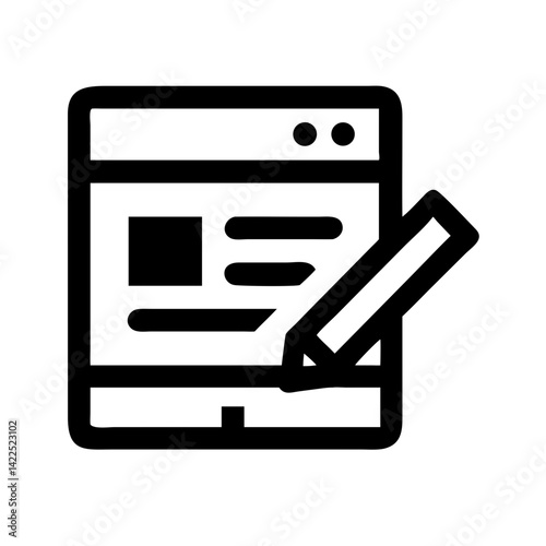 blogging icon  flat vector icon