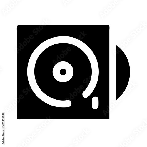 vynil icon  flat vector icon