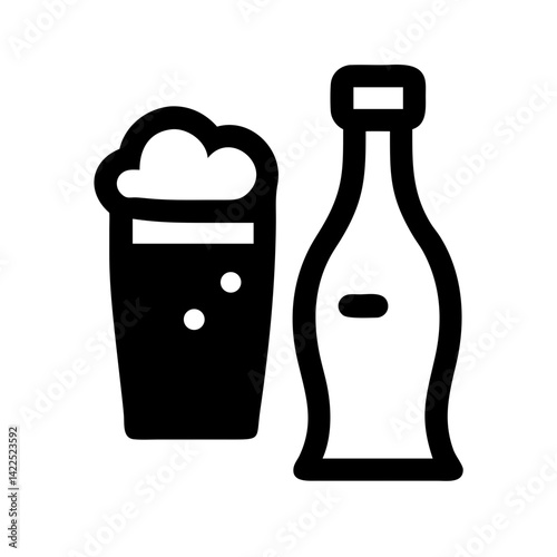 beer icon  flat vector icon