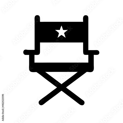 director chair icon  flat vector icon
