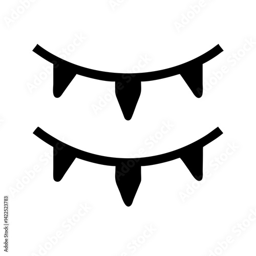 garland icon  flat vector icon