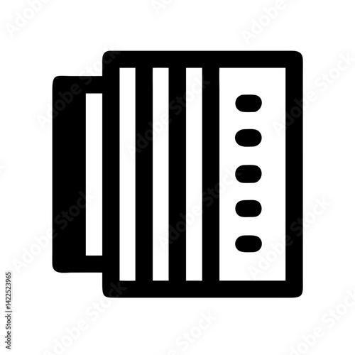 accordion icon  flat vector icon
