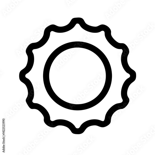 beer cap icon  flat vector icon