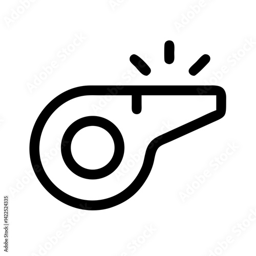 whistle icon  flat vector icon
