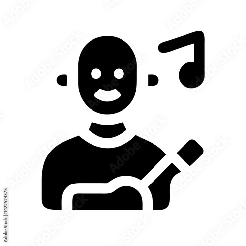musician icon  flat vector icon