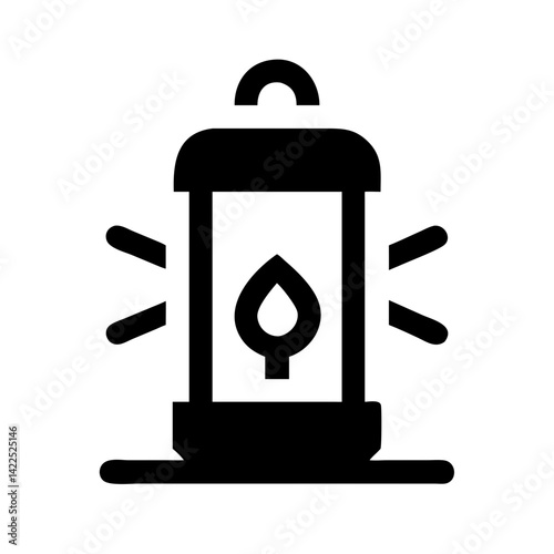 lantern icon  flat vector icon
