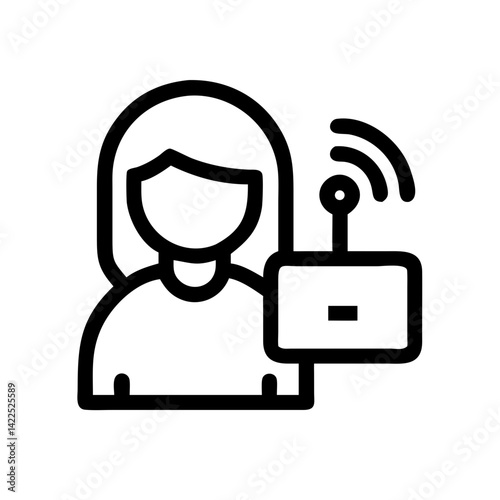 broadcaster icon  flat vector icon