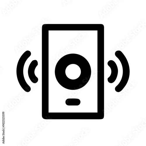 speaker icon flat vector icon