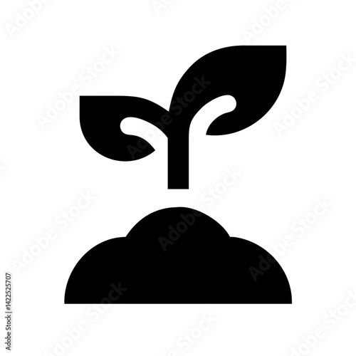 sprout icon  flat vector icon