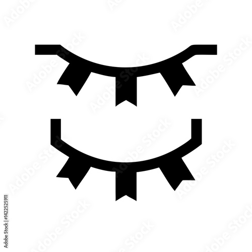 garland icon  flat vector icon