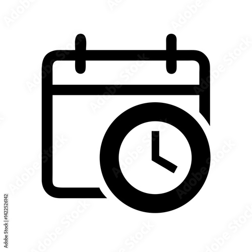deadline icon  flat vector icon