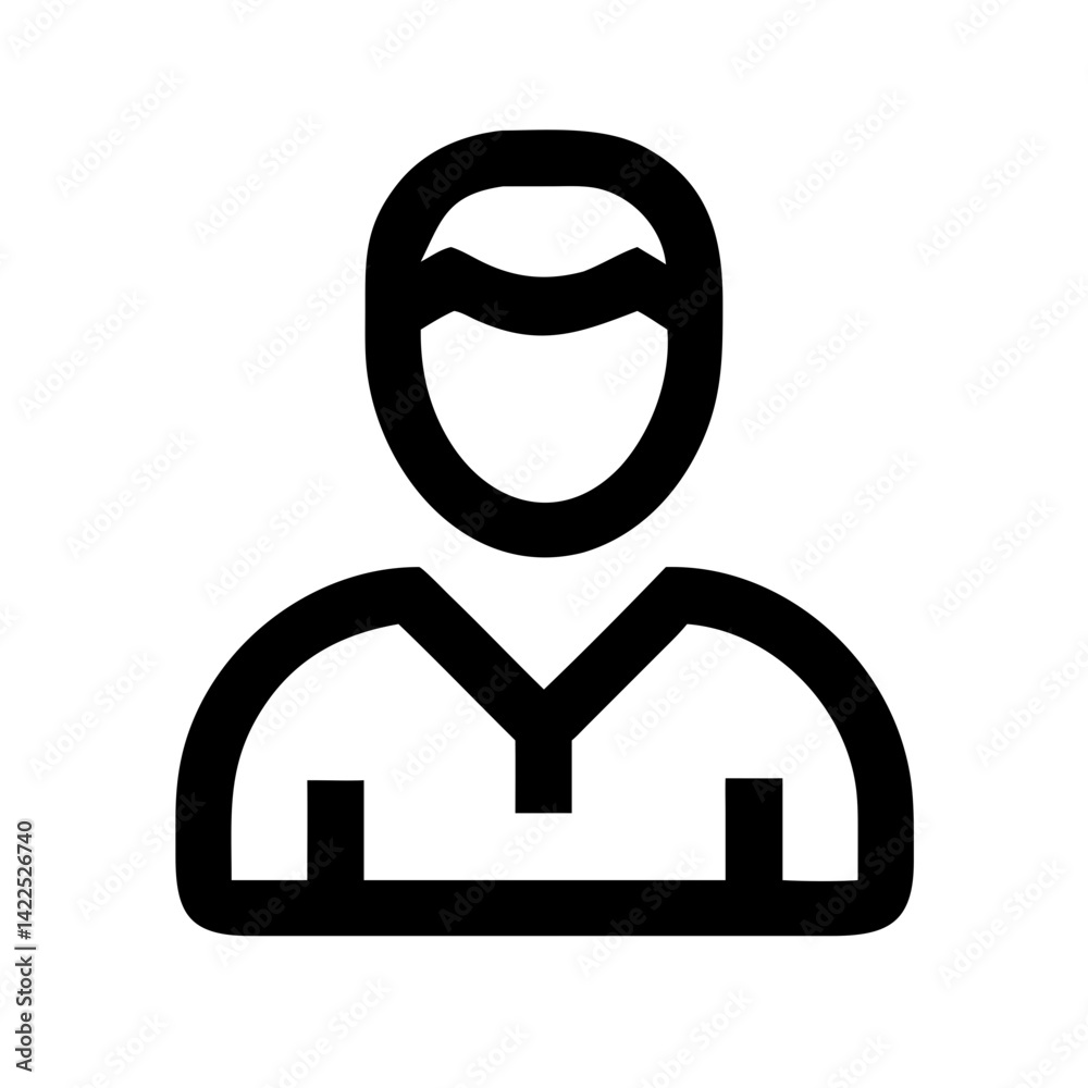 man icon  flat vector icon