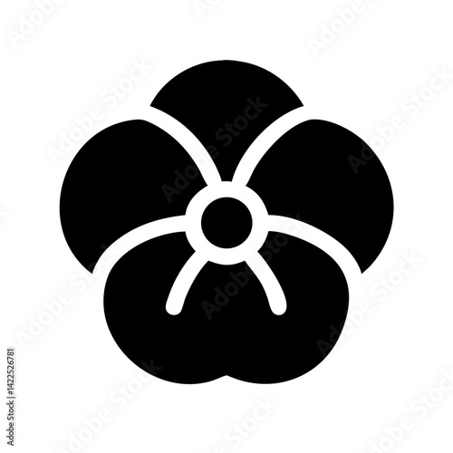 pansy icon  flat vector icon