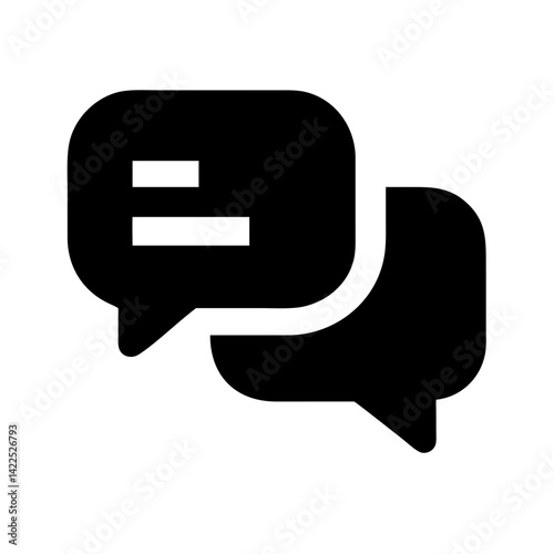 chat icon  flat vector icon