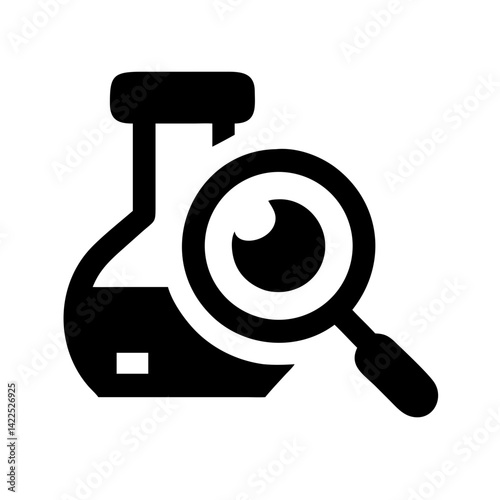 research icon  flat vector icon