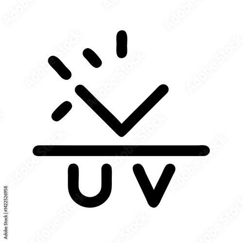 uv icon  flat vector icon