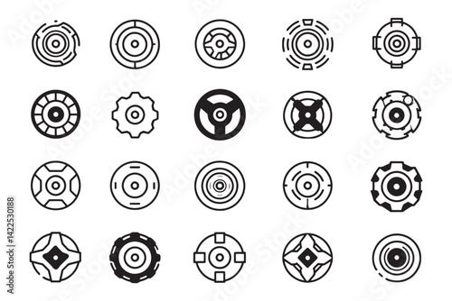 Spinner Loading Icon Minimalist 2D Design