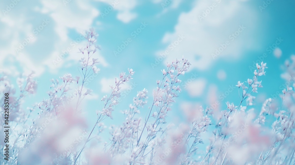 Serene meadow grasses under a pastel sky a tranquil close up of nature s beauty Serene meadow grasses under a pastel sky a tranquil close up of nature s beauty