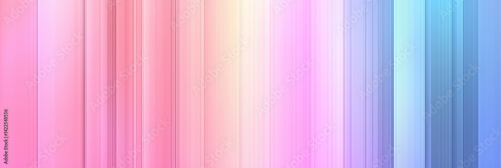 Fototapeta premium Pastel gradient vertical lines in soft colors background design