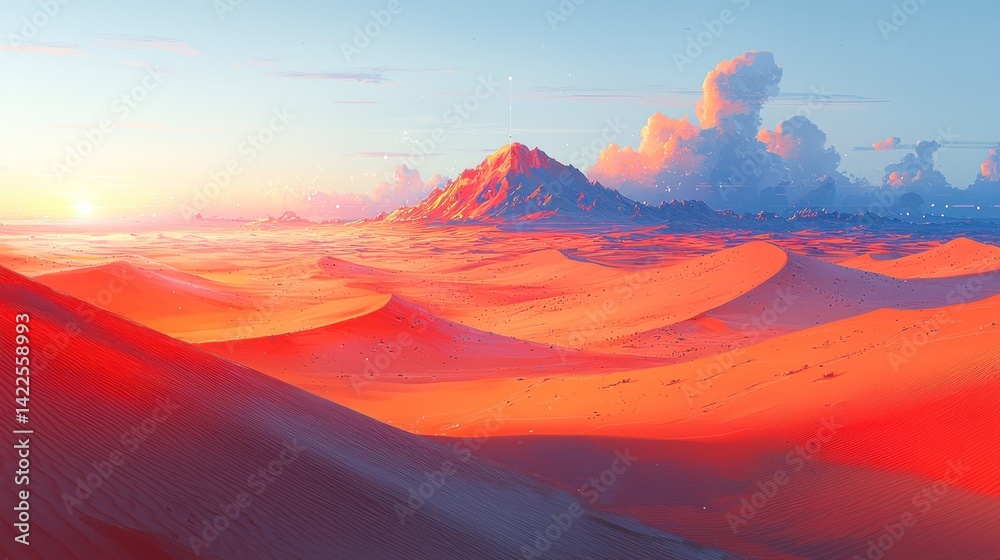 Fototapeta premium Desert Sunrise