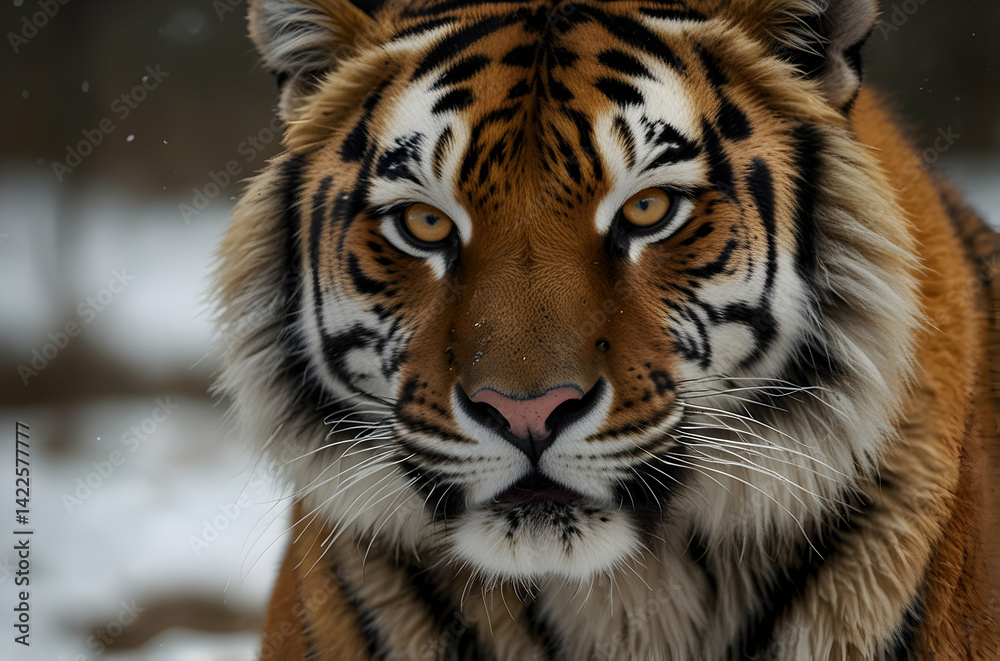 Obraz premium Majestic Siberian Tiger