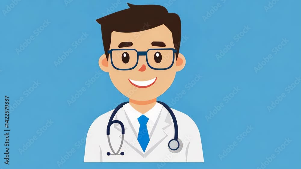 A vibrant D doctor icon, blending modern design with playful textures to create a cheerful and engaging cartoon style. A vibrant D doctor icon, blending modern design with playful textures to create a cheerful and engaging cartoon style.