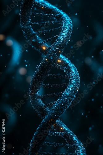 DNA helix in dark space