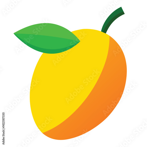 vector illustration of an orange fruit