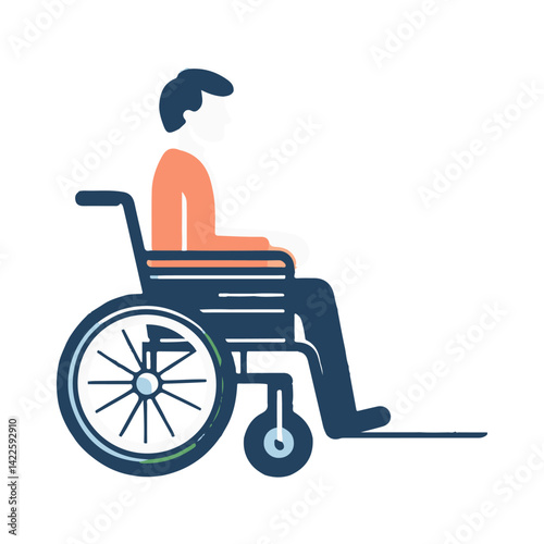 wheelchair illustration design