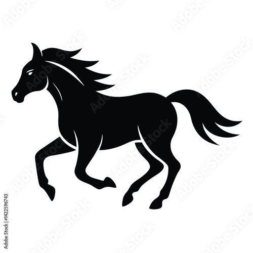 horse silhouette vector
