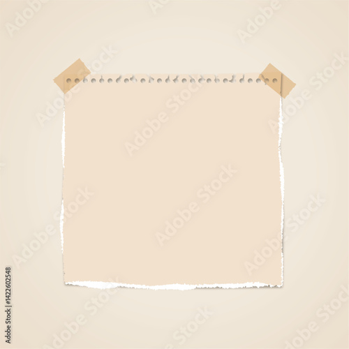 Realistic torn paper effect