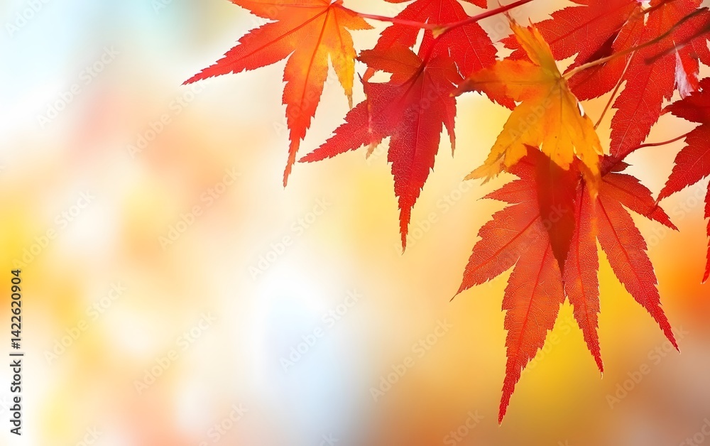 Vibrant Autumn Maple Leaves Nature Background Vibrant Autumn Maple Leaves Nature Background