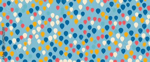 colorful balloons in shades...