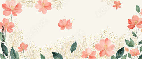 soft watercolor-style pink ...